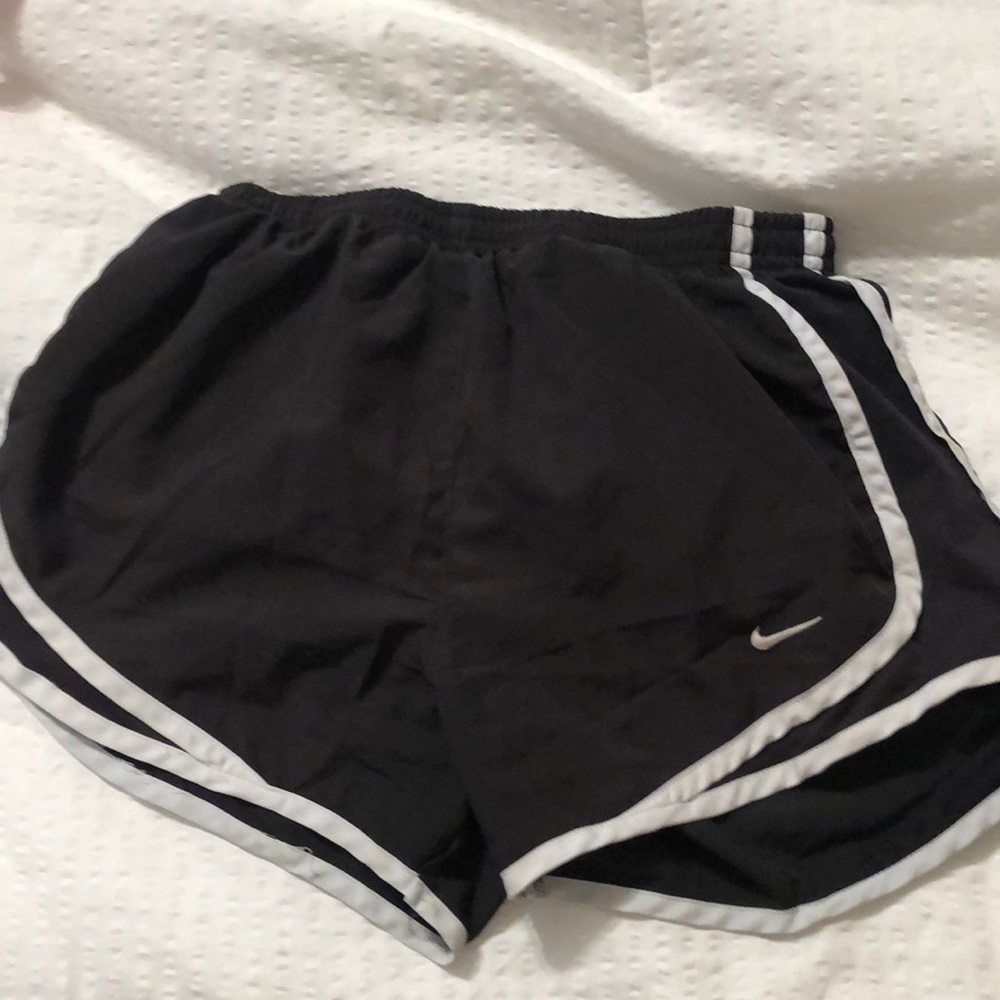 Black nike running shorts